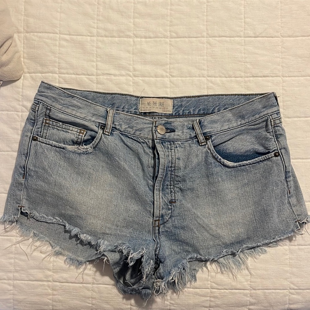 Free people denim cut off shorts